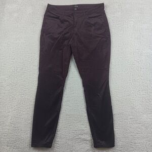 a.n.a A New Approach Skinny Corduroy Pant Women 12 Purple Mid Rise RN93677